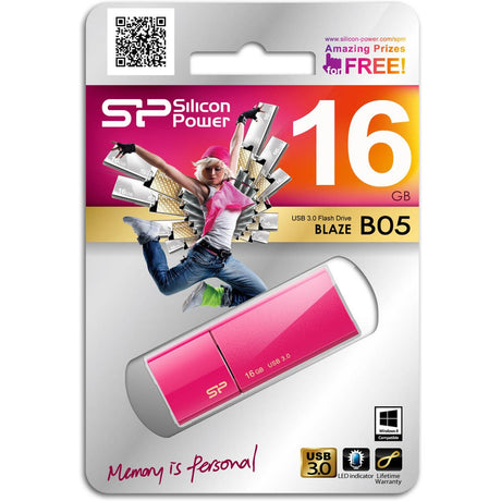 Silicon Power Blaze B05 16GB USB 3.0 (Pink) - image 2 of 5