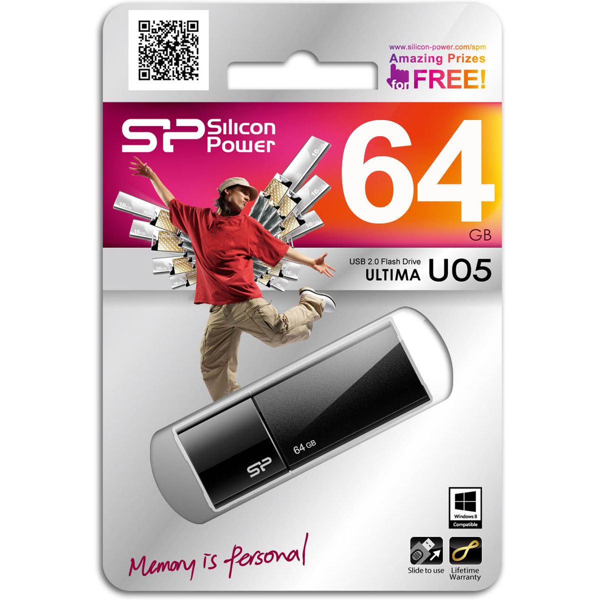 Silicon Power Ultima U05 64GB USB 2.0 (Black) - image 2 of 5