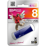 Silicon Power Ultima U05 8GB USB 2.0 (Blue) - image 2 of 3