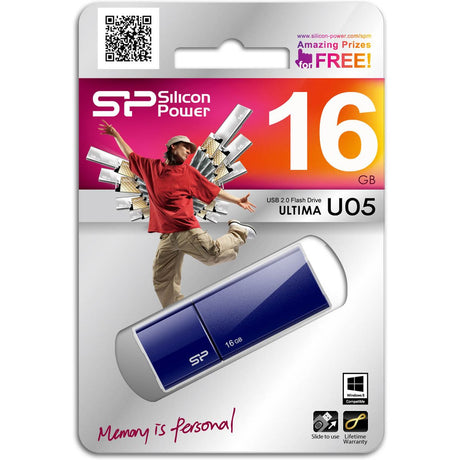 Silicon Power Ultima U05 16GB USB 2.0 (Blue) - image 2 of 3