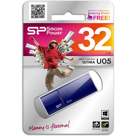 Silicon Power Ultima U05 32GB USB 2.0 (Blue) - image 2 of 3