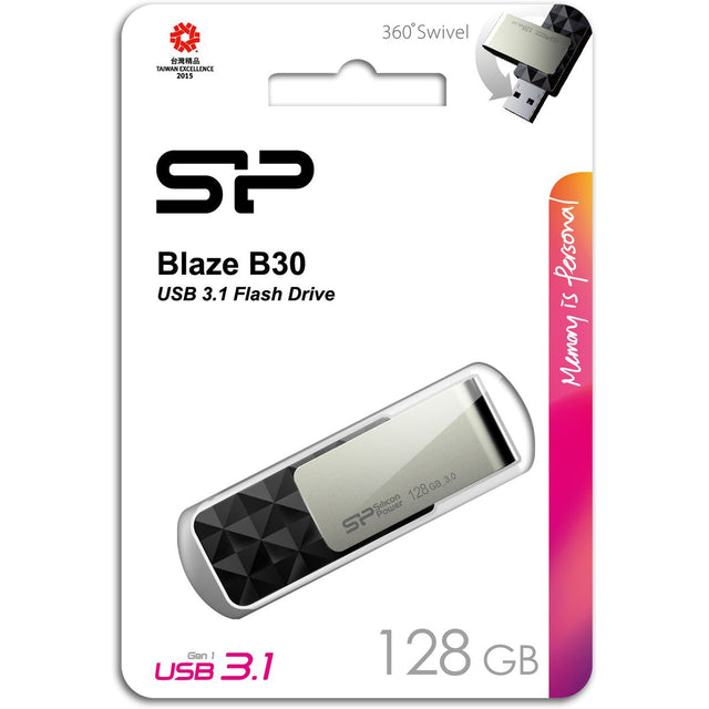 Silicon Power Blaze B30 128GB USB 3.0 (Black)