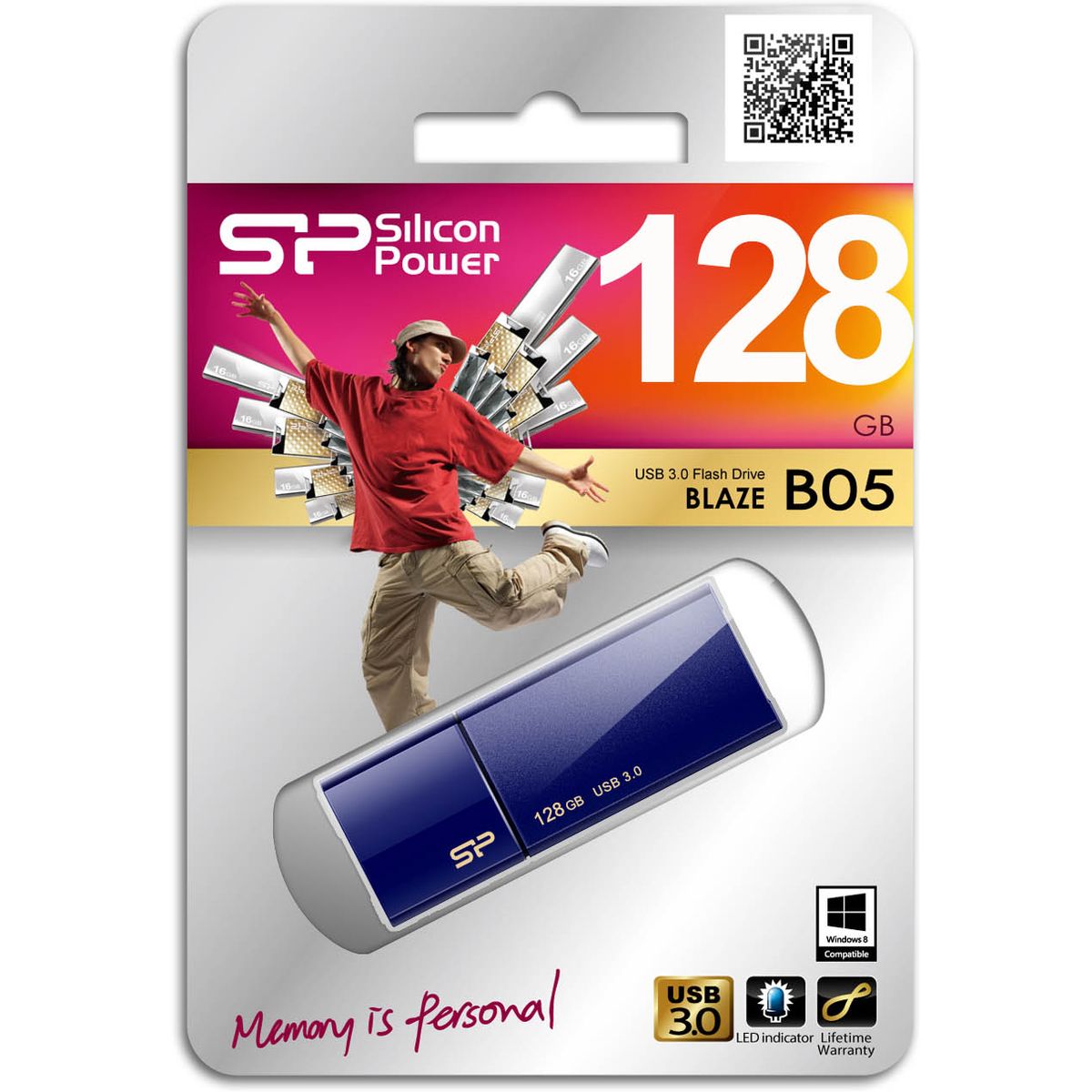 Silicon Power Blaze B05 128GB USB 3.0 (Blue) - image 2 of 5