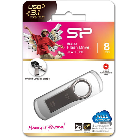 Silicon Power Jewel J80 8GB USB 3.0 (Titanium) - image 3 of 3