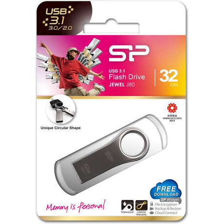 Silicon Power Jewel J80 32GB USB 3.0 (Titanium) - image 4 of 4