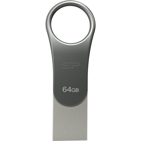 Silicon Power Mobile C80 64GB USB 3.0 + USB Type-C (Silver) - image 2 of 5