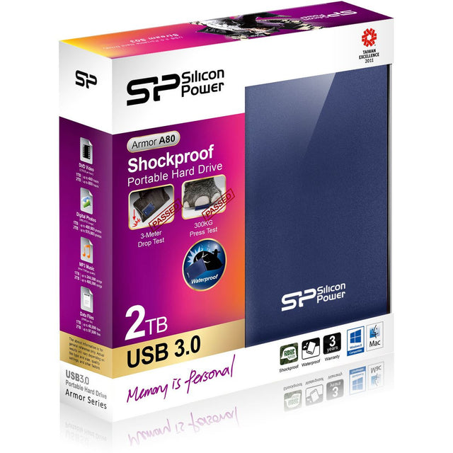 Silicon Power Armor A80 Ext HDD 2TB USB 3.0 (Blue)