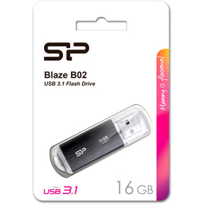 Silicon Power Blaze B02 16GB USB 3.1 Gen 1 (Black)