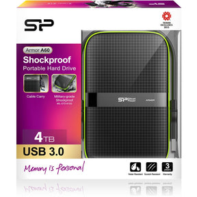 Silicon Power Armor A60 Ext HDD 4TB USB 3.0 (Black)