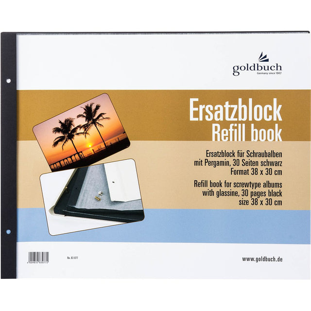 Goldbuch Navulling 38x30 Black Pages