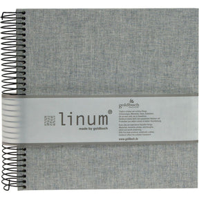 Goldbuch Linum Spiral Album 21x20 Grey Meliert Crème Pages