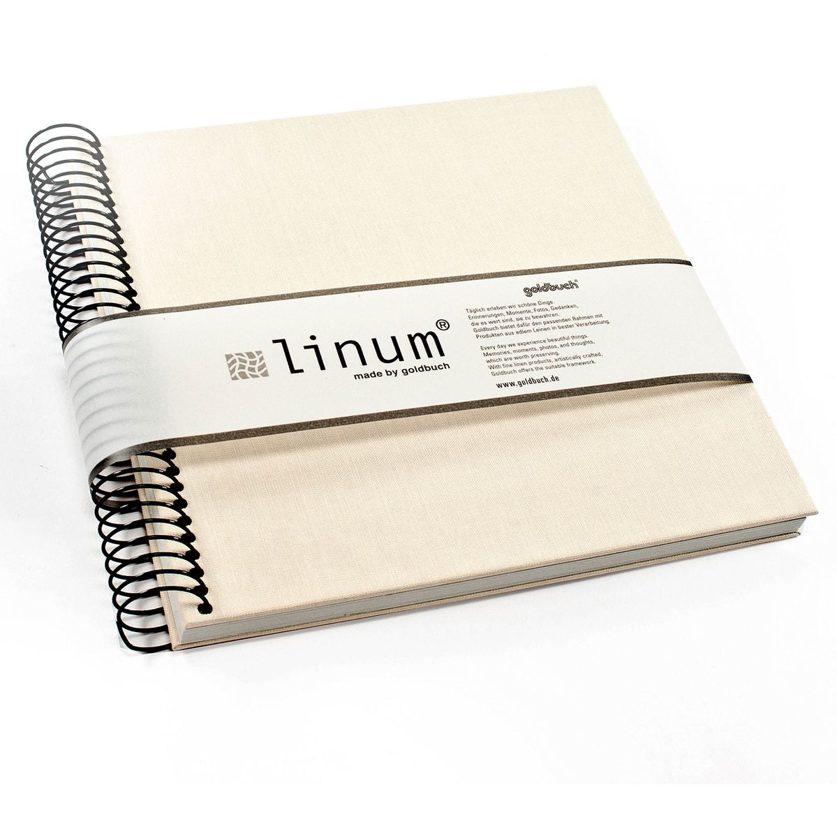 Goldbuch Linum Spiral Album 21x20 Beige Crème Pages - image 3 of 3