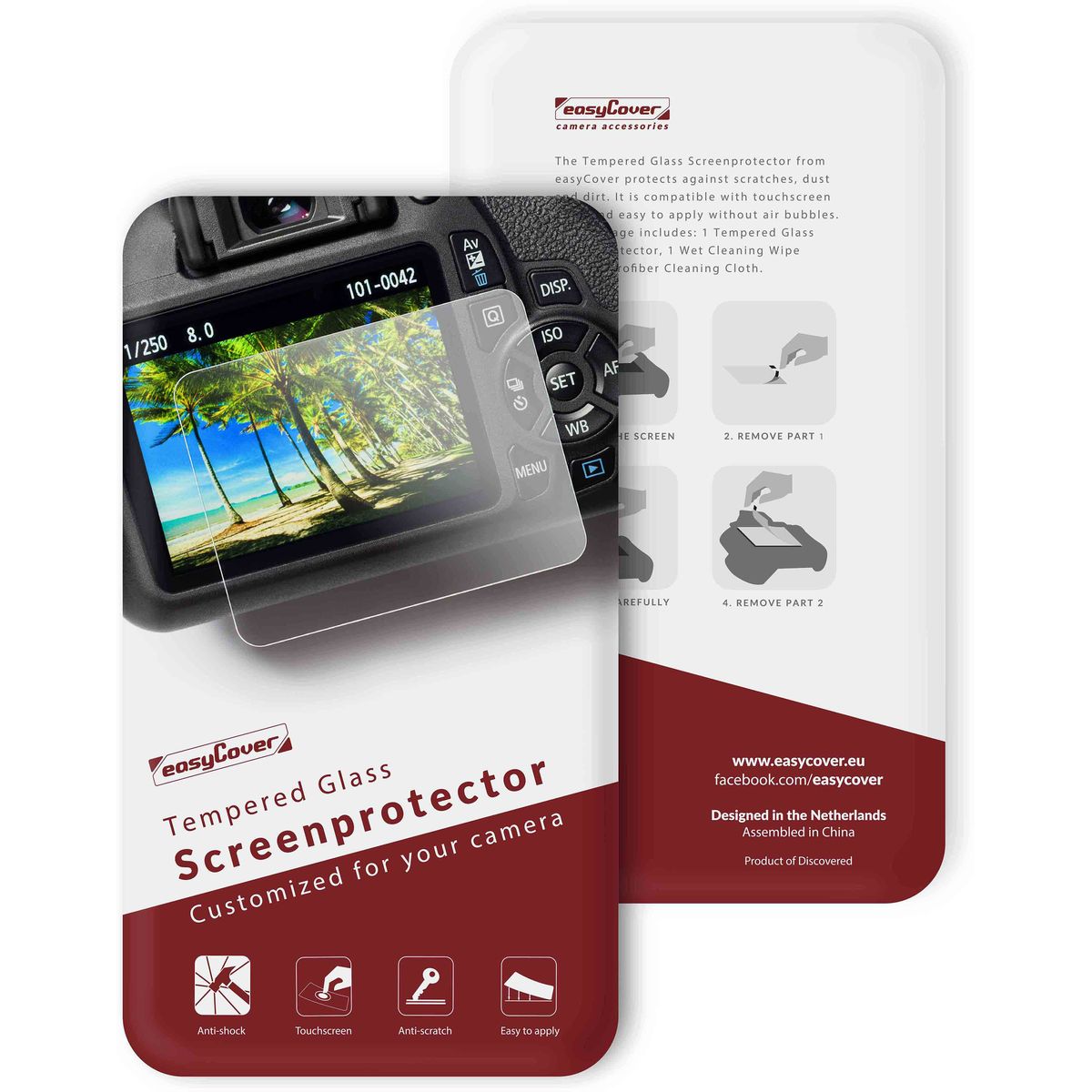 easyCover Glass Screen Protector For Canon 5D3/5DS/5DSR/5D4