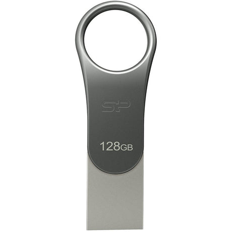 Silicon Power Mobile C80 128GB USB 3.0 + USB Type-C (Silver) - image 2 of 5