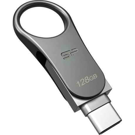 Silicon Power Mobile C80 128GB USB 3.0 + USB Type-C (Silver) - image 4 of 5