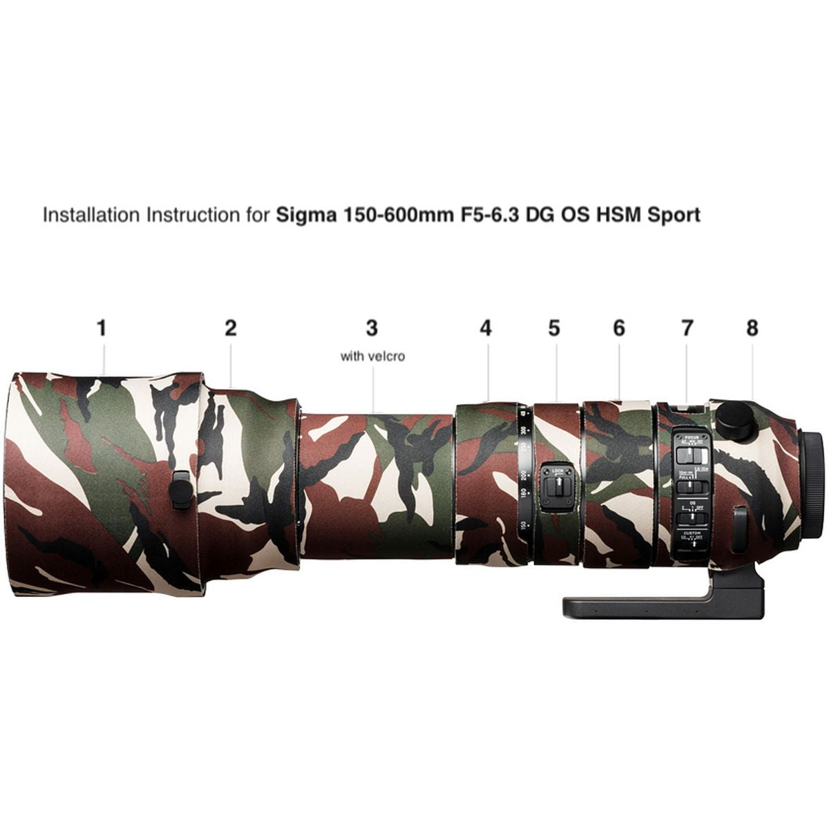 easyCover Lens Oak For 150-600mm f/5-6.3 DG OS HSM S GR Camo