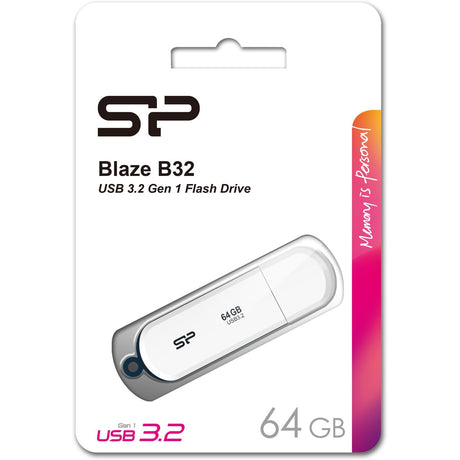 Silicon Power Blaze B32 64GB USB 3.2 Gen 1 (White)