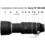 easyCover Lens Oak For Sony FE 100-400 f/4.5-5.6 GM OSS Blac