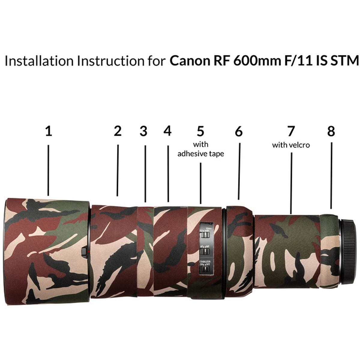 easyCover Lens Oak For RF600mm F/11 IS STM Green Camouflage - image 4 of 4
