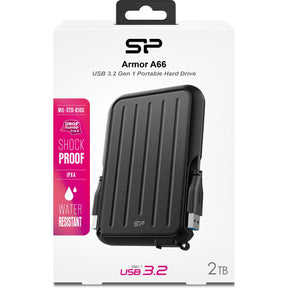 Silicon Power Armor A66 Ext HDD 2TB USB 3.2 Gen 1 (Black)