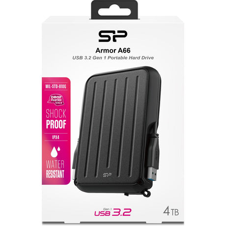 Silicon Power Armor A66 Ext HDD 4TB USB 3.2 Gen 1 (Black) - image 2 of 4