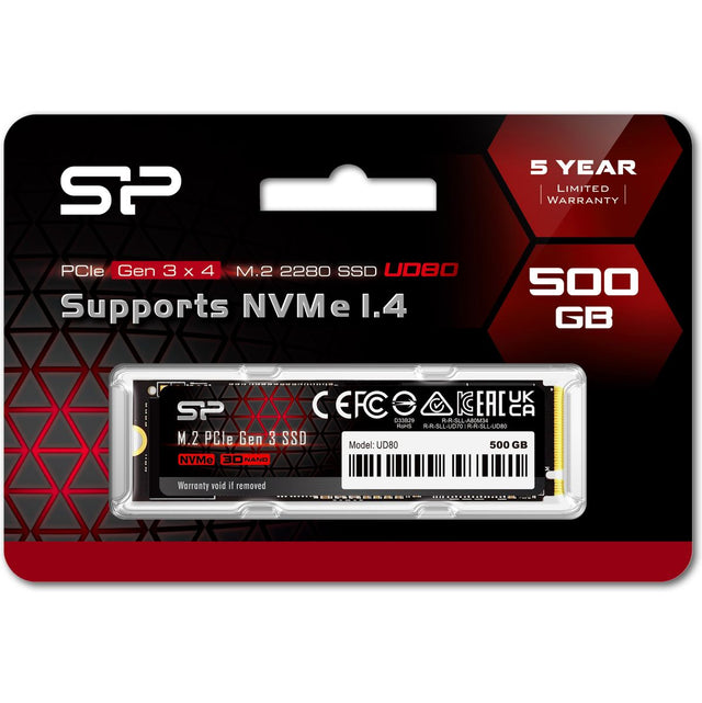 Silicon Power UD80 SSD 500GB M.2 PCI-E GEN3 X4 & NVMe 1.4