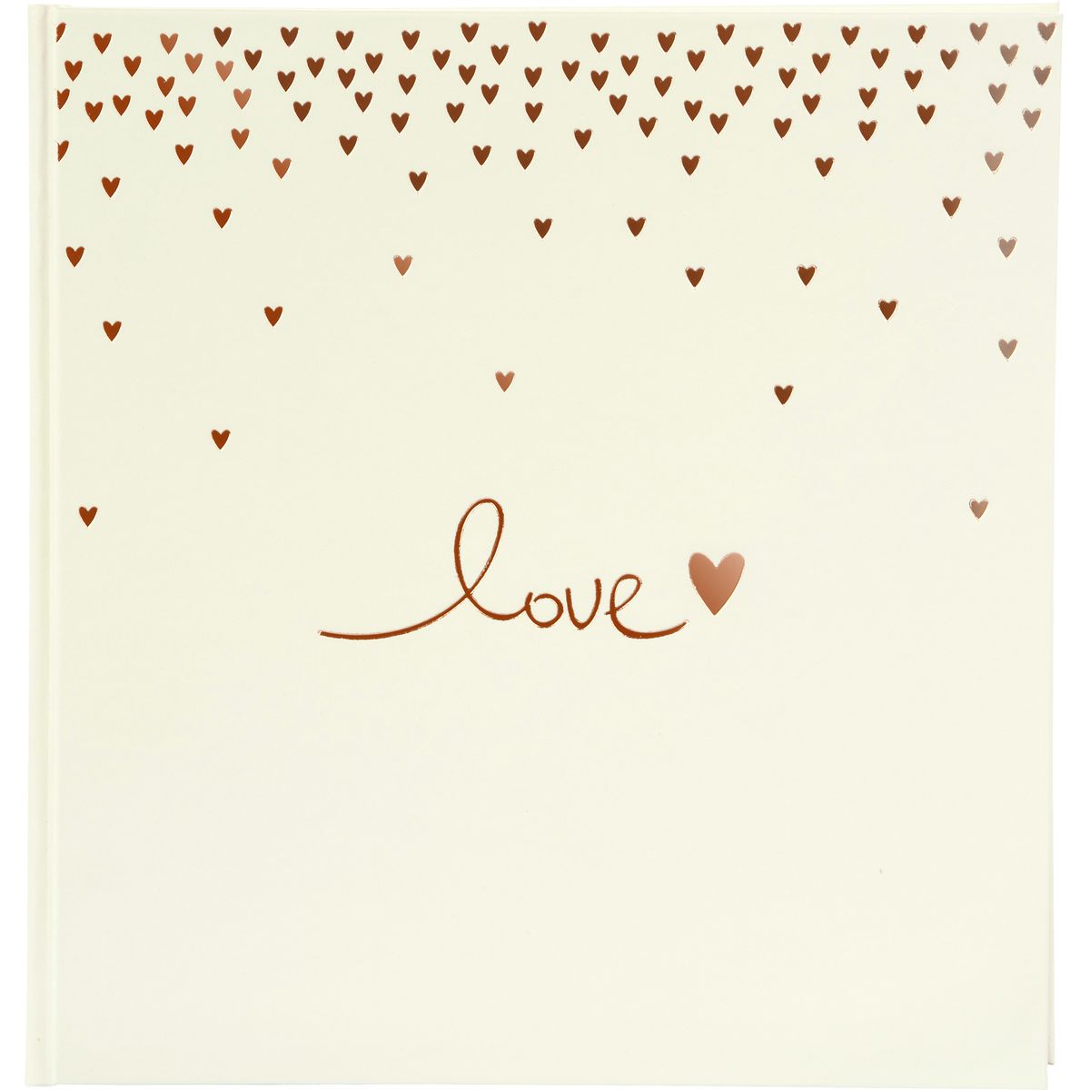 Goldbuch Raining Hearts Peach Wedding Album 30x31