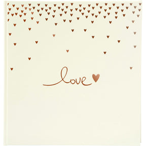 Goldbuch Raining Hearts Peach Wedding Album 30x31