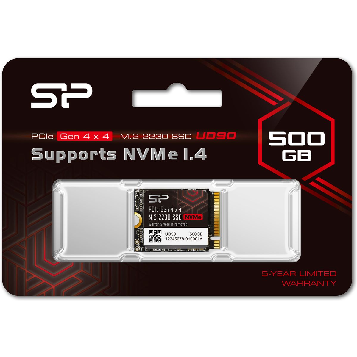 Silicon Power UD90 SSD 500GB M.2 2230 PCI-E GEN4 X4 & NVMe 1.4
