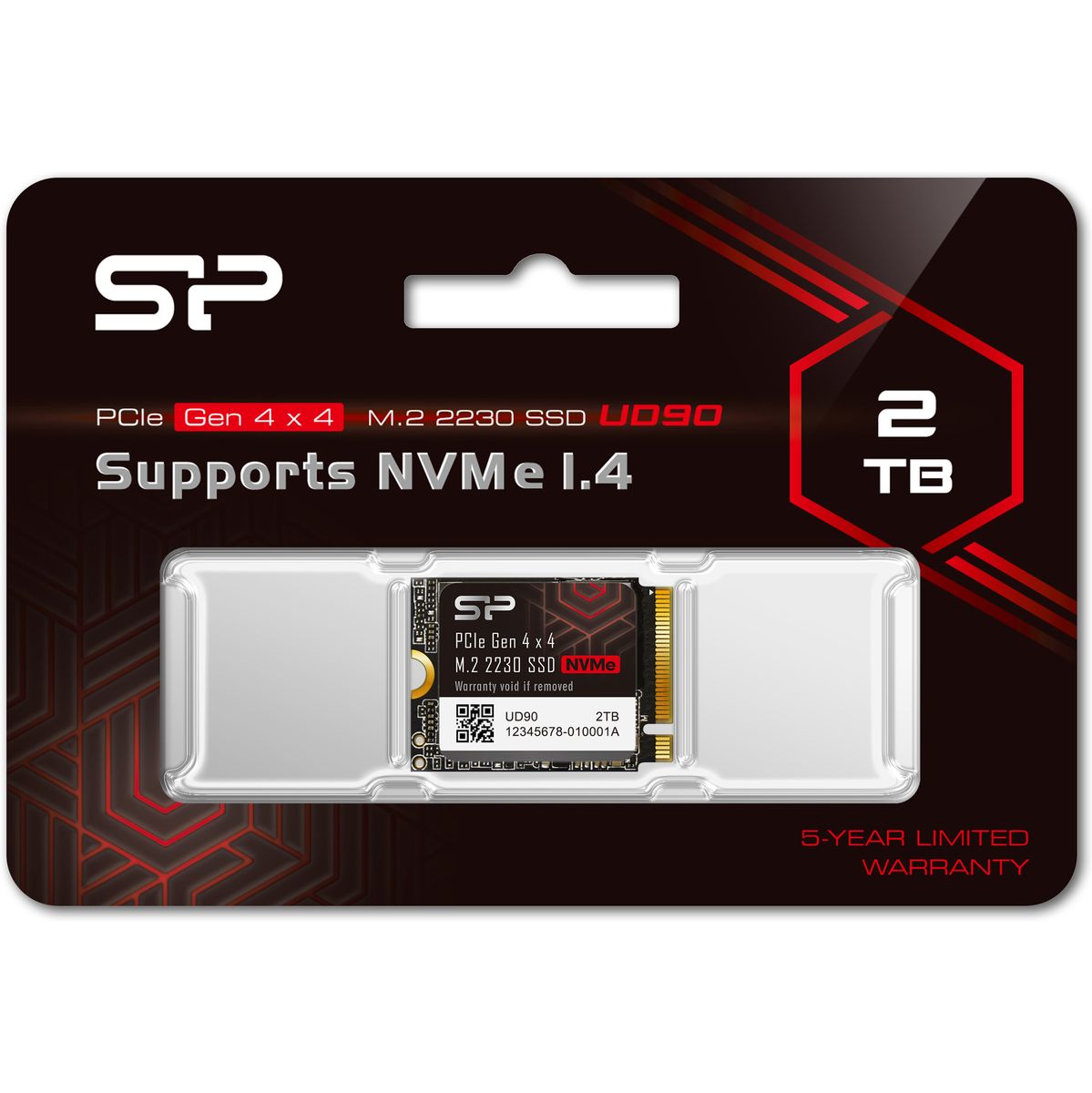 Silicon Power UD90 SSD 2TB M.2 2230 PCI-E GEN4 X4 & NVMe 1.4