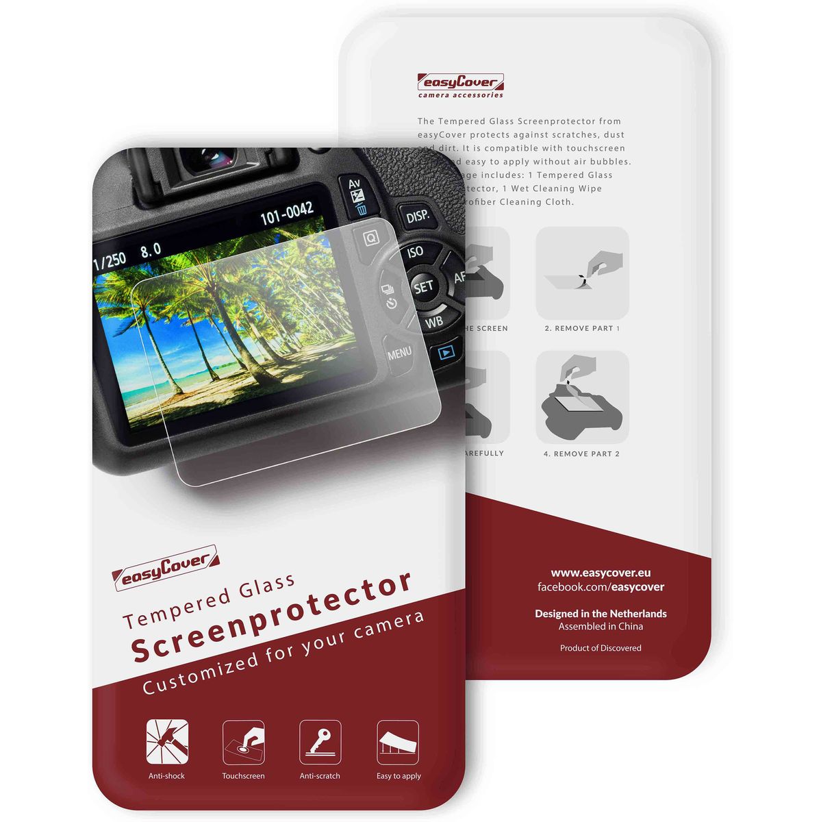 easyCover Glass Screen Protector For Canon R8 / R50 / R100 – Hard to ...
