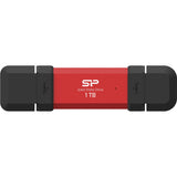 Silicon Power DS72 SSD Stick 1TB USB 3.2 Gen 2 Type-A & Type-C (Red) - image 2 of 5