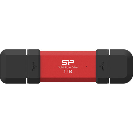 Silicon Power DS72 SSD Stick 1TB USB 3.2 Gen 2 Type-A & Type-C (Red) - image 2 of 5