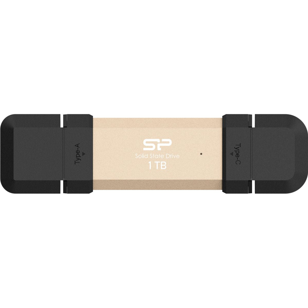 Silicon Power DS72 SSD Stick 1TB USB 3.2 Gen 2 Type-A & Type-C (Gold) - image 2 of 5