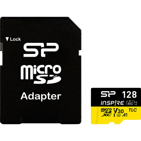 Silicon Power MicroSDXC Card Inspire Class 10 A1 UHS-I U3 V30 128GB w/ Adapter - image 2 of 4