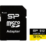Silicon Power MicroSDXC Card Inspire Class 10 A2 UHS-I U3 V30 512GB w/ Adapter - image 2 of 4