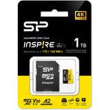 Silicon Power MicroSDXC Card Inspire Class 10 A2 UHS-I U3 V30 1024GB (1TB)
