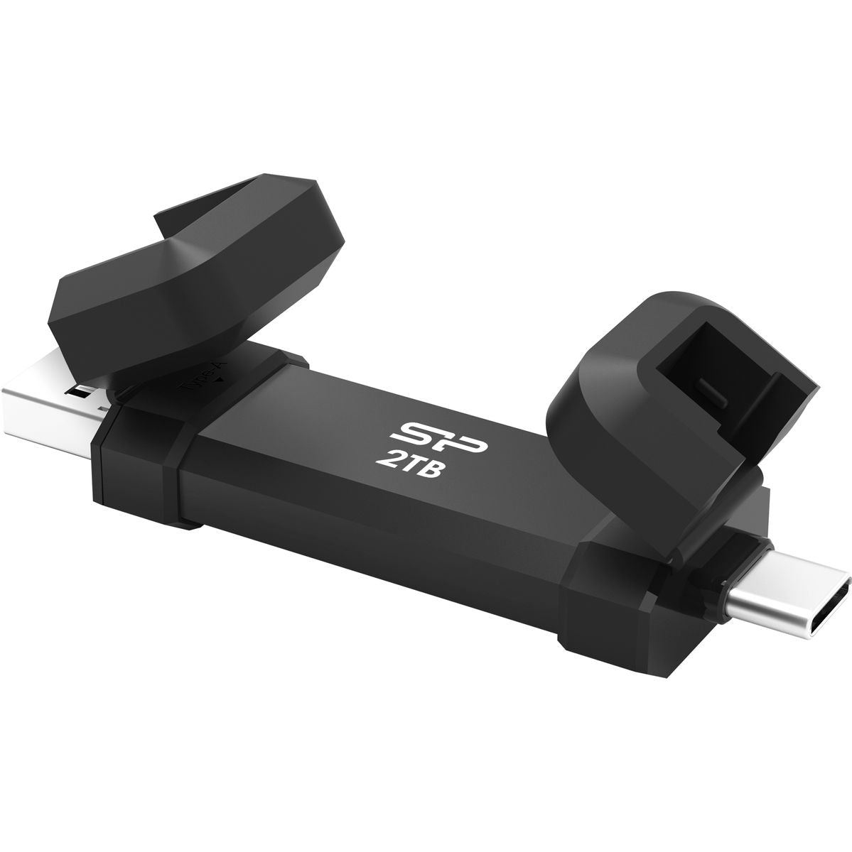 Silicon Power DS72 SSD Stick 2TB USB 3.2 Gen 2 Type-A & Type-C (Black) - image 3 of 5