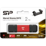 Silicon Power DS72 SSD Stick 2TB USB 3.2 Gen 2 Type-A & Type-C (Red)