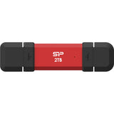 Silicon Power DS72 SSD Stick 2TB USB 3.2 Gen 2 Type-A & Type-C (Red) - image 2 of 5