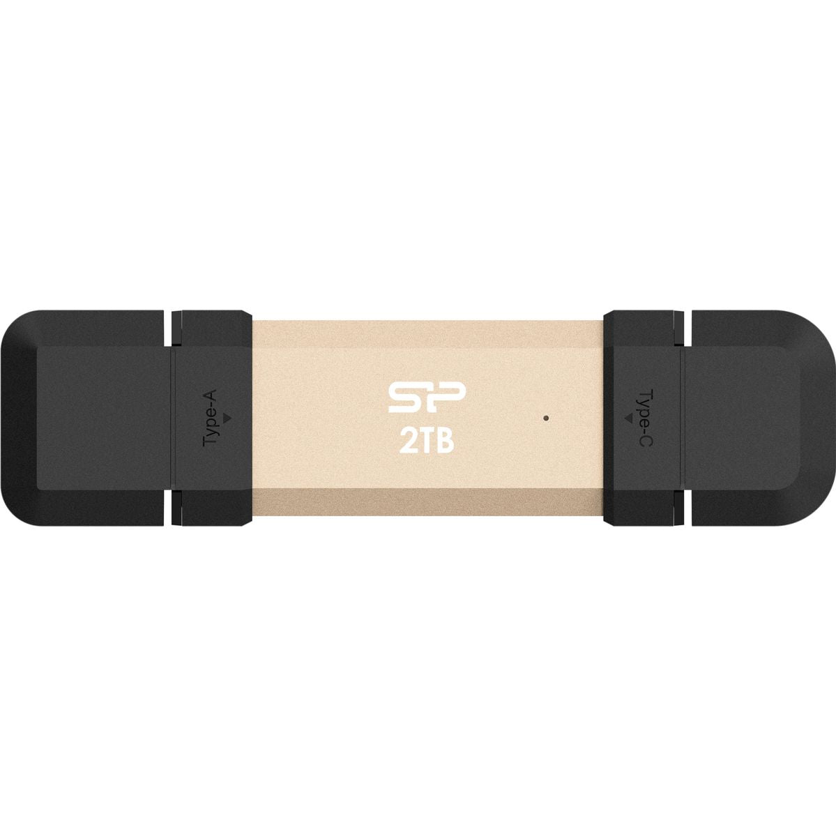 Silicon Power DS72 SSD Stick 2TB USB 3.2 Gen 2 Type-A & Type-C (Gold) - image 2 of 5