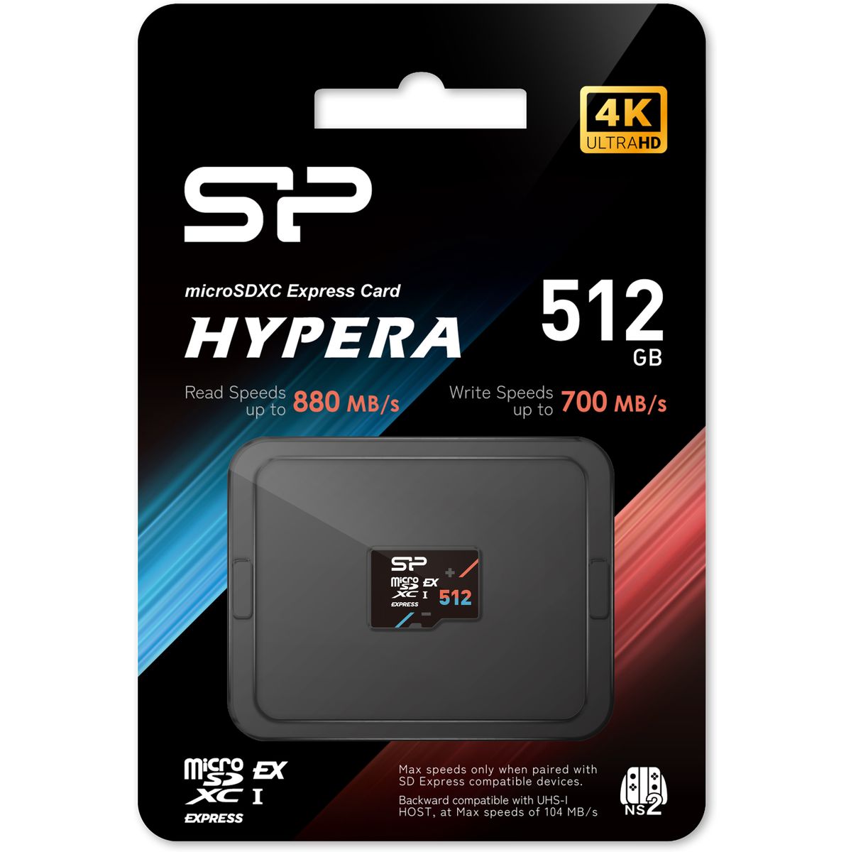 Silicon Power MicroSDXC Express Card Hypera Class 10 A1 UHS-1 U3 V30 512GB