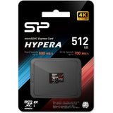 Silicon Power MicroSDXC Express Card Hypera Class 10 A1 UHS-1 U3 V30 512GB