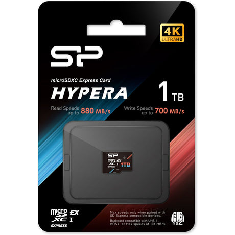 Silicon Power MicroSDXC Express Card Hypera Class 10 A1 UHS-1 U3 V30 1024GB