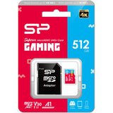Silicon Power MicroSDXC Card Superior Gaming Class 10 A1 512GB w/ Adapter
