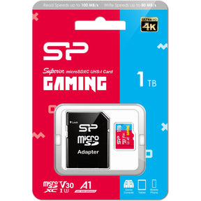 Silicon Power MicroSDXC Card Superior Gaming Class 10 A1 1024GB 1TB w/ Adapter