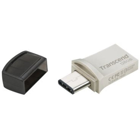 Transcend Jetflash 890 128GB USB-C 3.1 Gen 1 Silver - image 3 of 3