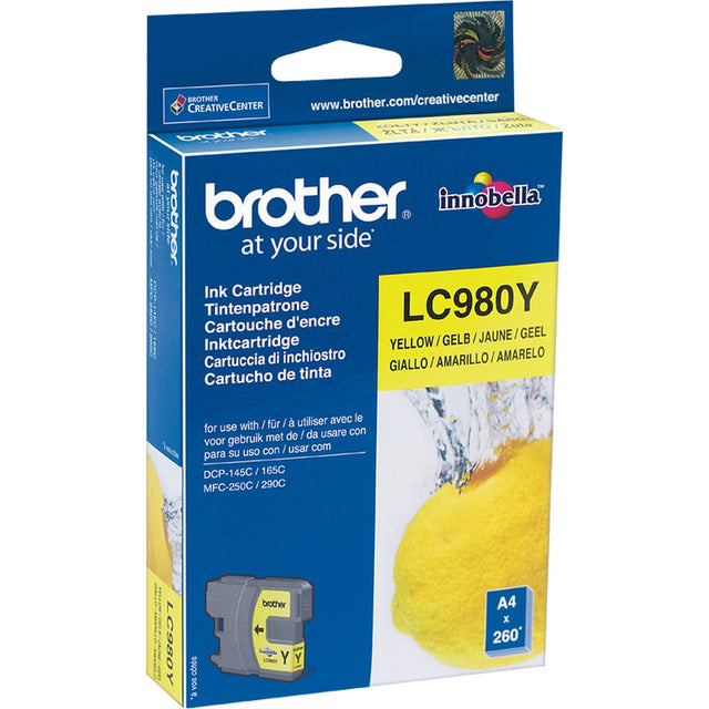 Brother LC-980Y Yellow Ink Cartridge