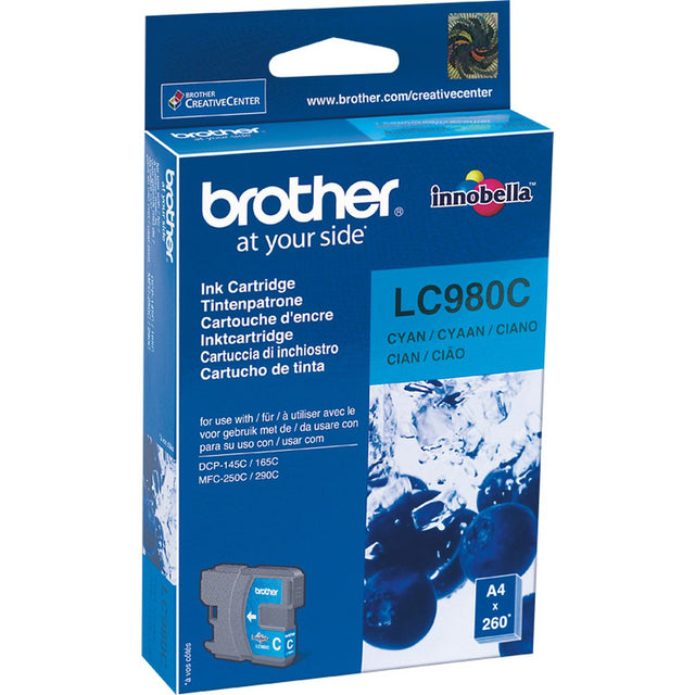 Brother LC-980C Cyan Ink Cartridge