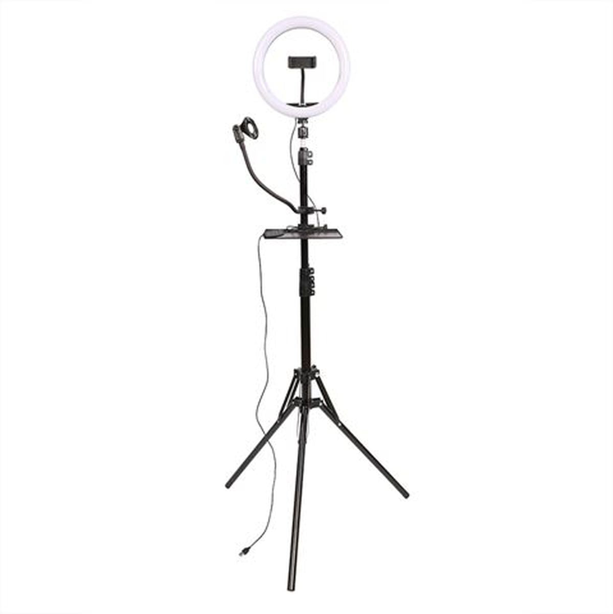 StudioKing LED Vlog Set SK-K190 w/ Ring Lamp And Mic Holder